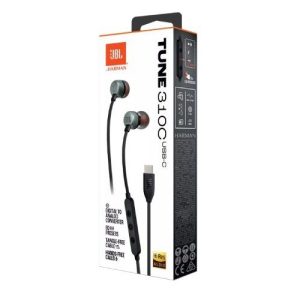 אוזניות JBL T310C כניסת TYPE-C - מיקרופון ושלט מובנה