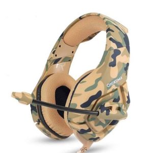 אוזניות גיימינג Onikuma K1B בעיצוב צבאי