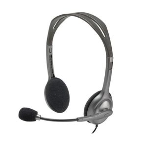 אוזניות חוטיות עם מיקרופון שיחות Logitech H110